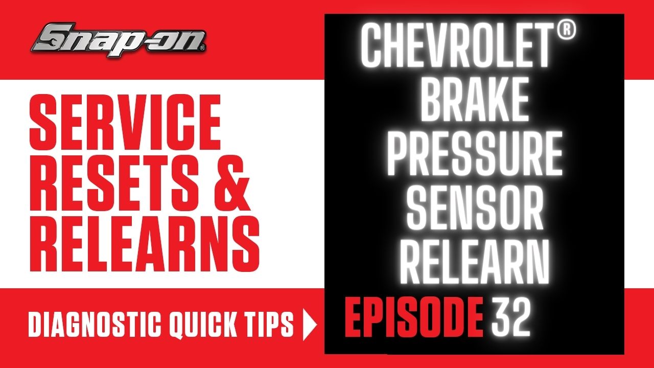 Service Reset & Relearn, Episode 32, Brake Pressure Sensor Relearn