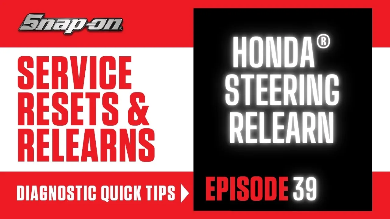 Service Reset & Relearn, Episode 39,  Honda® Steering Relearn